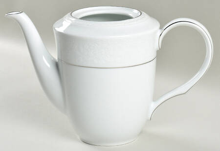 Whitecliff Platinum Tea/Coffee Pot No Lid by Noritake