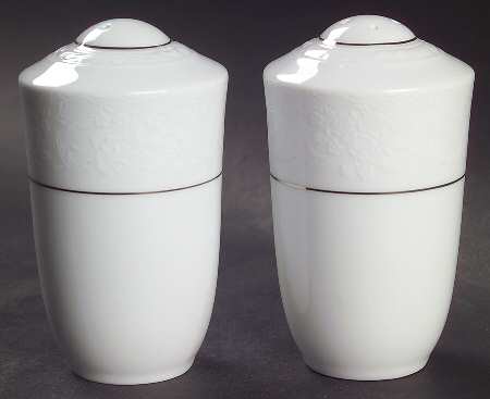 Whitecliff Platinum Salt & Pepper Set by Noritake