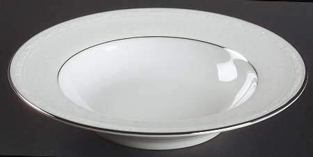 Whitecliff Platinum Rim Fruit/Dessert (Sauce) Bowl by Noritake