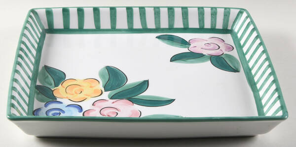 Las Rosas 15" Square Tray