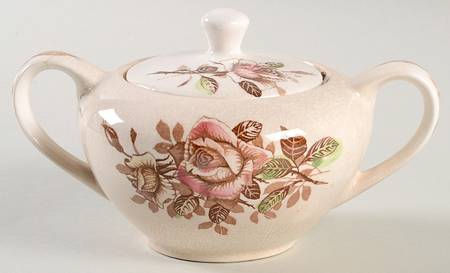Princess Rose Sugar Bowl & Lid