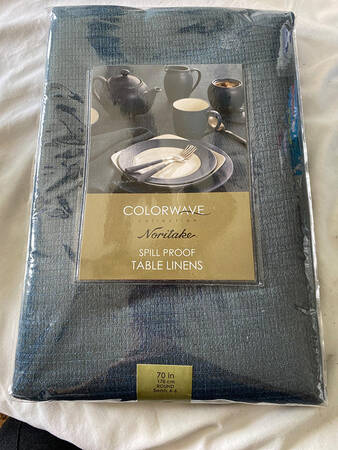 Colorwave Blue 70" Round Tablecloth