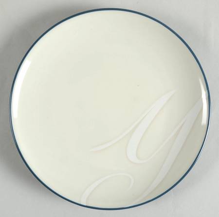Colorwave Blue Accent Salad Plate Mono "Y"