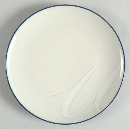 Colorwave Blue Accent Salad Plate Mono "U"