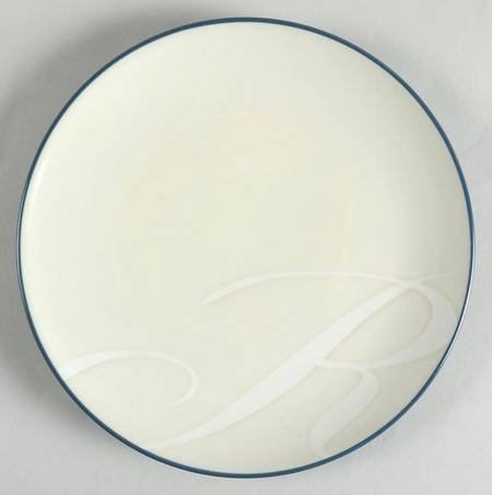 Colorwave Blue Accent Salad Plate Mono "R"