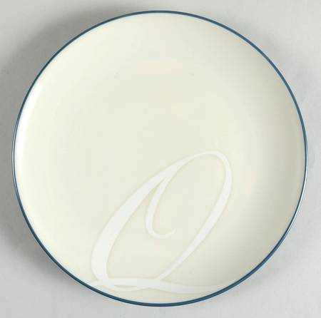 Colorwave Blue Accent Salad Plate Mono "Q"
