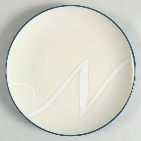 Colorwave Blue Accent Salad Plate Mono "N"