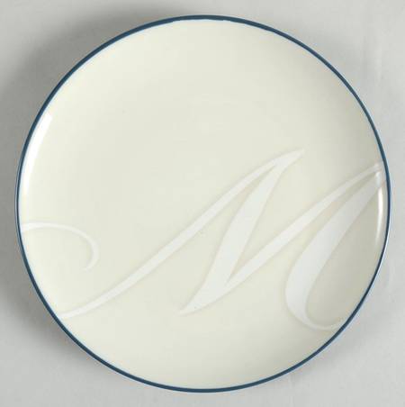 Colorwave Blue Accent Salad Plate Mono "M"