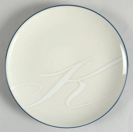 Colorwave Blue Accent Salad Plate Mono "K"