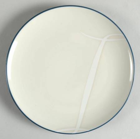 Colorwave Blue Accent Salad Plate Mono "I"