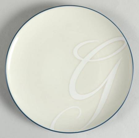 Colorwave Blue Accent Salad Plate Mono "G"