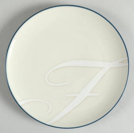 Colorwave Blue Accent Salad Plate Mono "F"