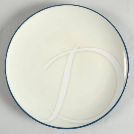 Colorwave Blue Accent Salad Plate Mono "D"