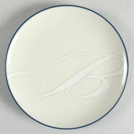 Colorwave Blue Accent Salad Plate Mono "B"