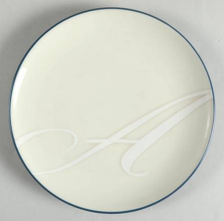 Colorwave Blue Accent Salad Plate Mono "A"