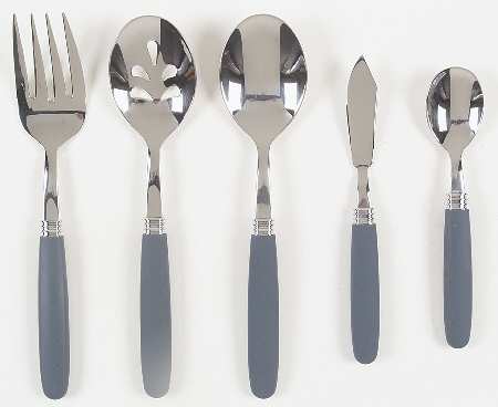 Colorwave Blue (5 Piece) Flatware Serving Set