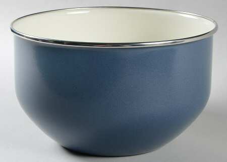 Colorwave Blue 7 3/4" Metal Bowl