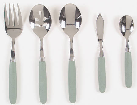 Colorwave Green (5 Piece) Flatware Serving Set