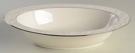 Halls of Ivy Platinum 11" Oval Vegetable Bowl