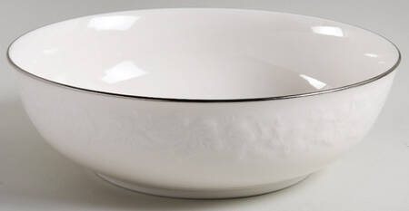 Halls of Ivy Platinum 9" Round Vegetable Bowl
