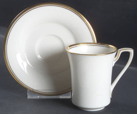 Golden Traditions Flat Demitasse Cup & Saucer Set