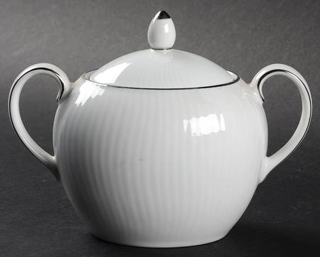 Pacific Hill Platinum Sugar Bowl & Lid