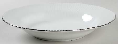 Pacific Hill Platinum Large Rim Soup Bowl