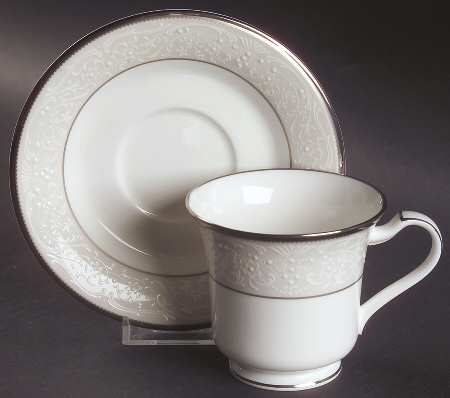 Footed Cup & Saucer Set