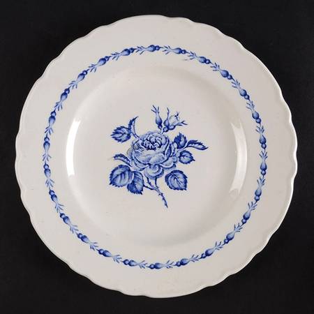 Blue Rose Bread & Butter Plate