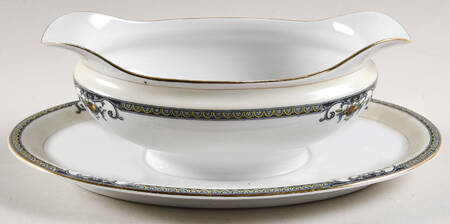 N1062 Gravy Boat with Attached Underplate