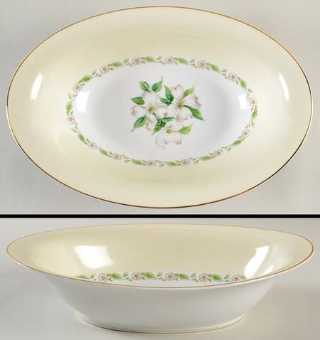 N1076 10" Oval Vegetable Bowl