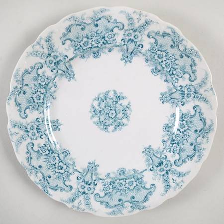 Monarch Blue Green Salad Plate