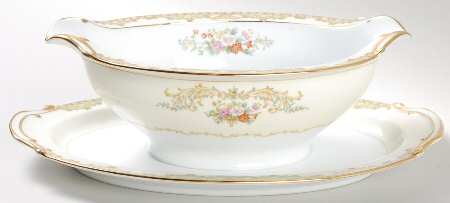 N1089 Gravy Boat with Attached Underplate