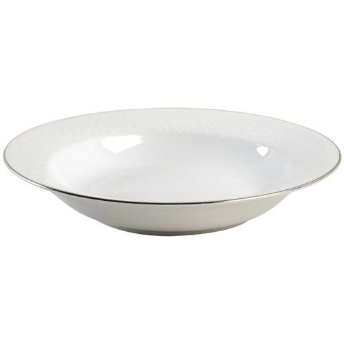 White Lace Platinum Soup/Cereal Bowl