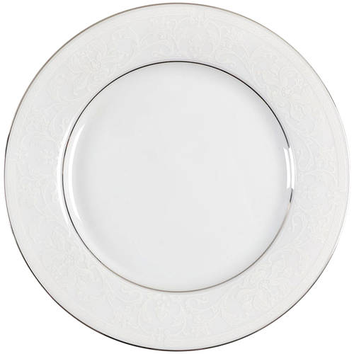 White Lace Platinum Bread & Butter Plate/Gravy Underplate