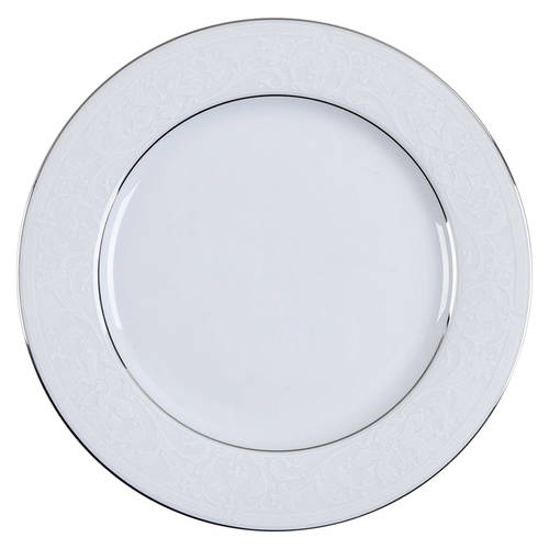 White Lace Platinum Salad/Dessert Plate
