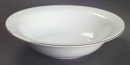 White Lace Platinum Fruit/Cereal Bowl