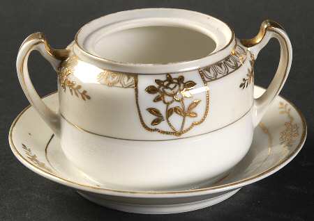 N1097 Mustard with Attached Underplate No Lid
