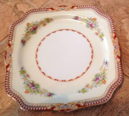 NAT22 Square Salad Plate