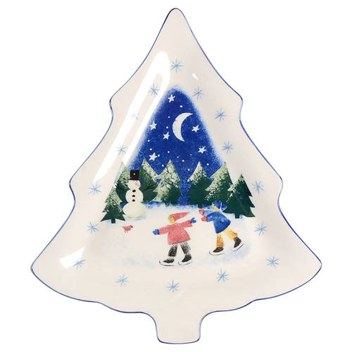 Winter Wonderland Large Tree Shaped Dish