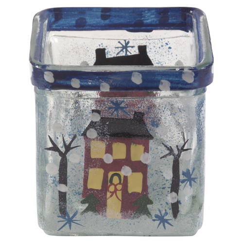 Winter Wonderland Glassware Votive Candleholder