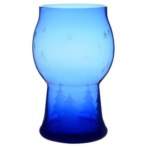Winter Wonderland Glass Pillar Float Candleholder
