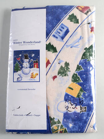 Winter Wonderland 64" X 88" Oblong Tablecloth