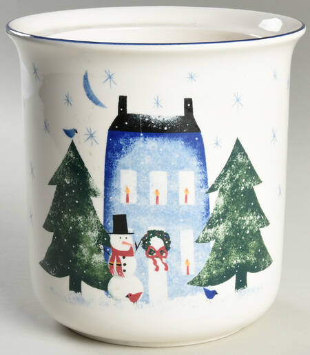 Winter Wonderland Cookie Jar No Lid