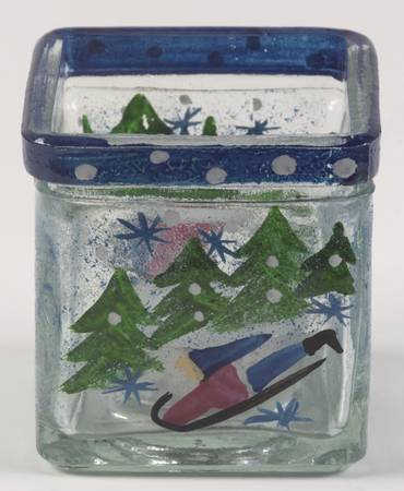 Winter Wonderland Glassware Votive Candleholder