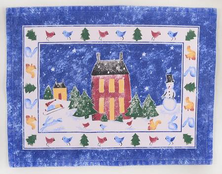 Winter Wonderland Cloth Placemat
