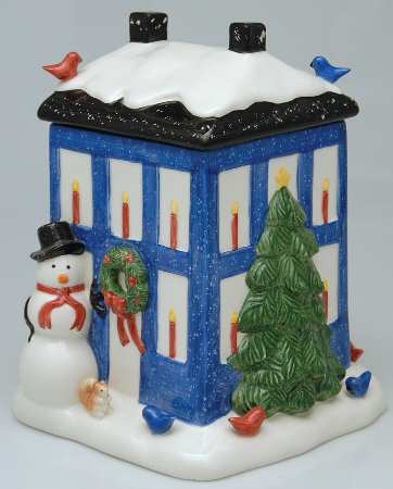 Winter Wonderland Figural Cookie Jar & Lid