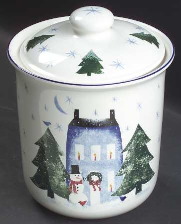Winter Wonderland Cookie Jar & Lid