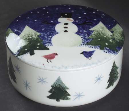 Winter Wonderland Round Bon Bon & Lid