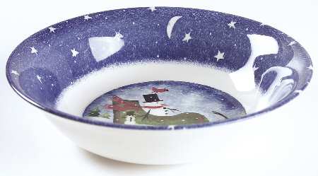 Winter Wonderland 9" Round Vegetable Bowl